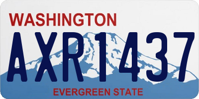 WA license plate AXR1437