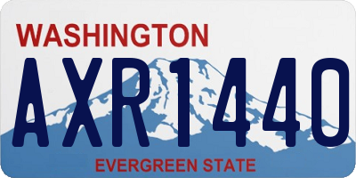 WA license plate AXR1440