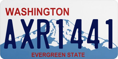WA license plate AXR1441