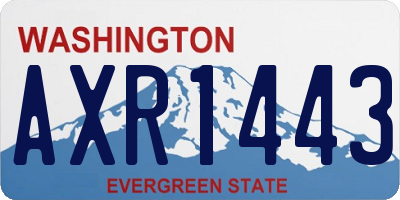 WA license plate AXR1443