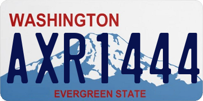 WA license plate AXR1444