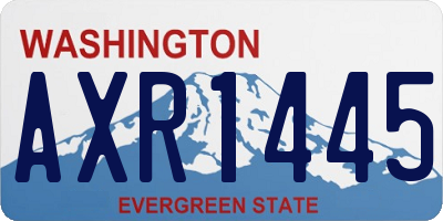 WA license plate AXR1445