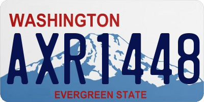 WA license plate AXR1448