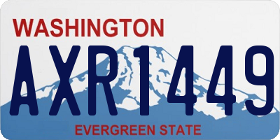 WA license plate AXR1449