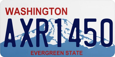 WA license plate AXR1450