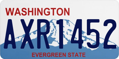 WA license plate AXR1452
