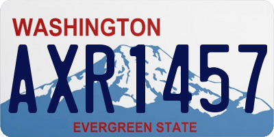 WA license plate AXR1457