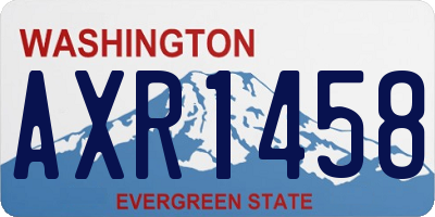WA license plate AXR1458
