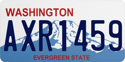 WA license plate AXR1459