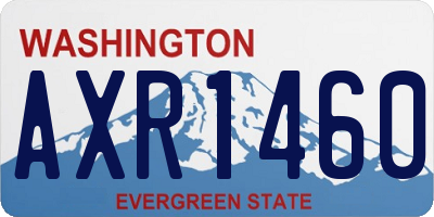 WA license plate AXR1460
