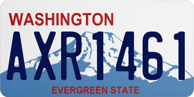 WA license plate AXR1461