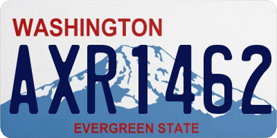 WA license plate AXR1462