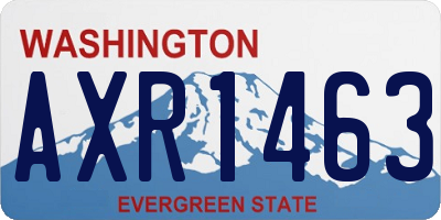 WA license plate AXR1463