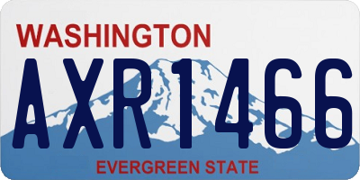 WA license plate AXR1466