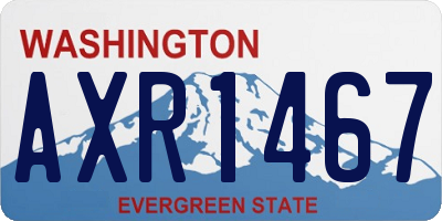 WA license plate AXR1467