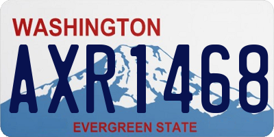 WA license plate AXR1468