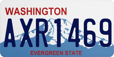 WA license plate AXR1469