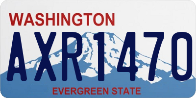 WA license plate AXR1470