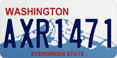 WA license plate AXR1471