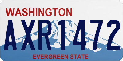 WA license plate AXR1472