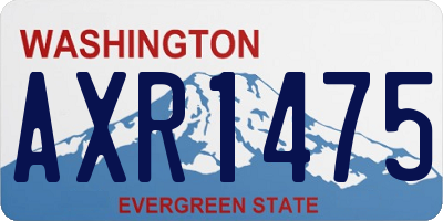 WA license plate AXR1475
