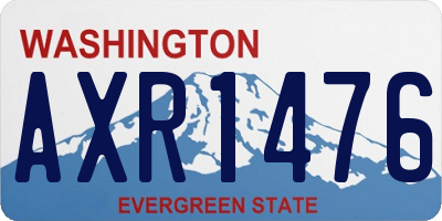 WA license plate AXR1476