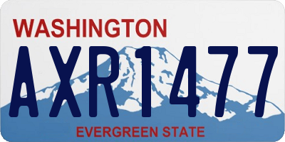 WA license plate AXR1477