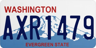 WA license plate AXR1479