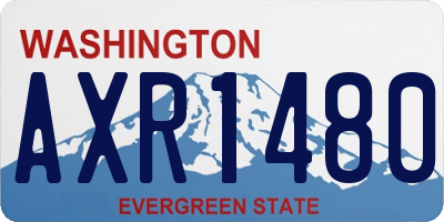 WA license plate AXR1480