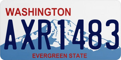 WA license plate AXR1483