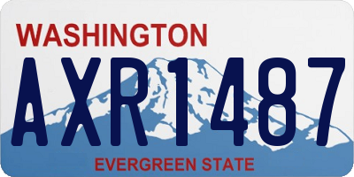 WA license plate AXR1487