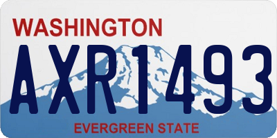 WA license plate AXR1493