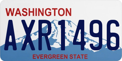 WA license plate AXR1496