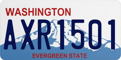 WA license plate AXR1501