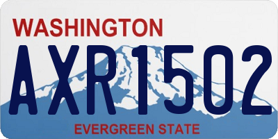 WA license plate AXR1502