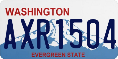 WA license plate AXR1504