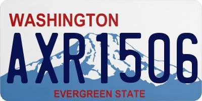 WA license plate AXR1506