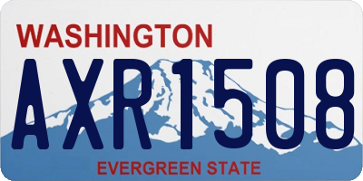 WA license plate AXR1508