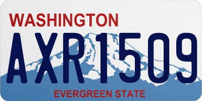 WA license plate AXR1509