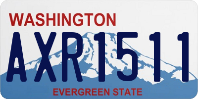 WA license plate AXR1511