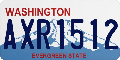WA license plate AXR1512