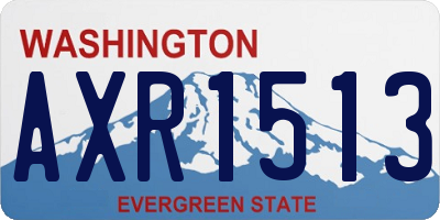 WA license plate AXR1513