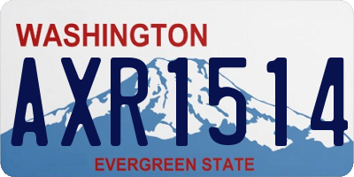 WA license plate AXR1514