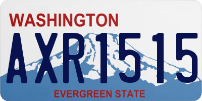 WA license plate AXR1515