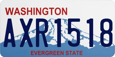 WA license plate AXR1518