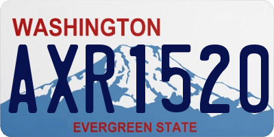 WA license plate AXR1520
