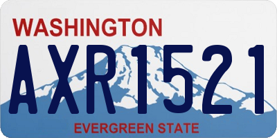 WA license plate AXR1521