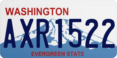 WA license plate AXR1522