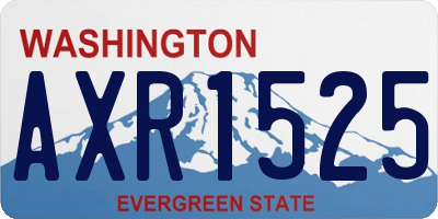 WA license plate AXR1525