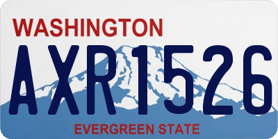 WA license plate AXR1526